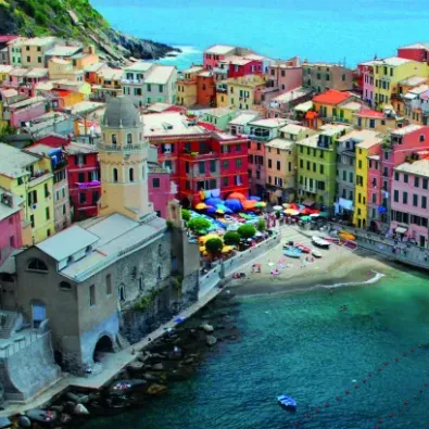 Le bonheur se trouve sur une plage en Italie