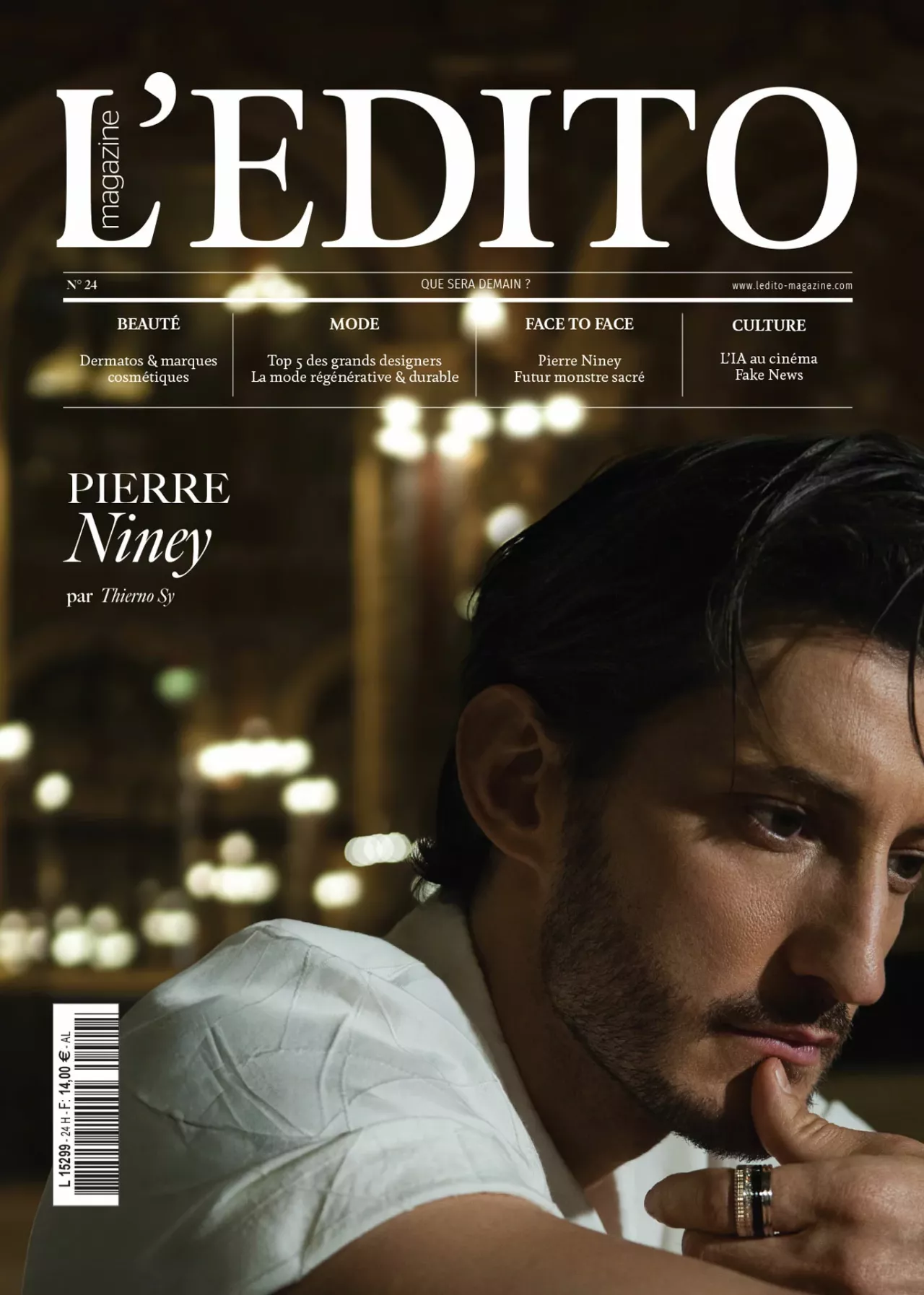 Pierre Niney par Thierno Sy pour l'Edito Magazine - Cover